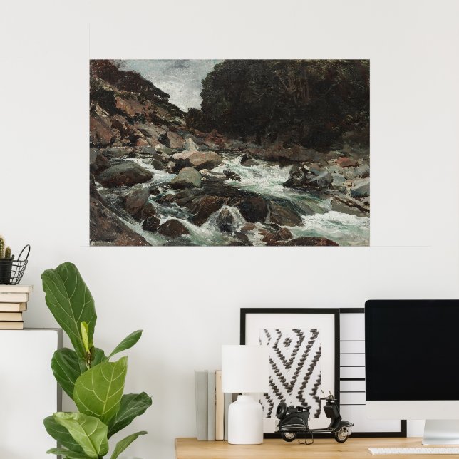 Mountain Stream, Otira Gorge (1893) Poster (Home Office)