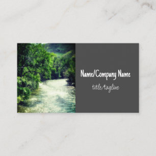 mountain stream outdoor nature photography business card