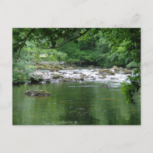 Mountain stream postcard