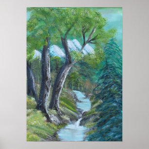 Mountain Stream Poster