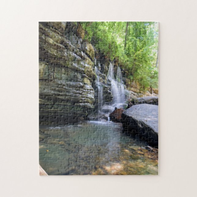 Mountain Stream Swimming Hole - 11x14 inch Jigsaw Puzzle (Vertical)