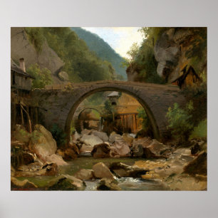 Mountain Stream - Théodore Rousseau Fine Art Poster