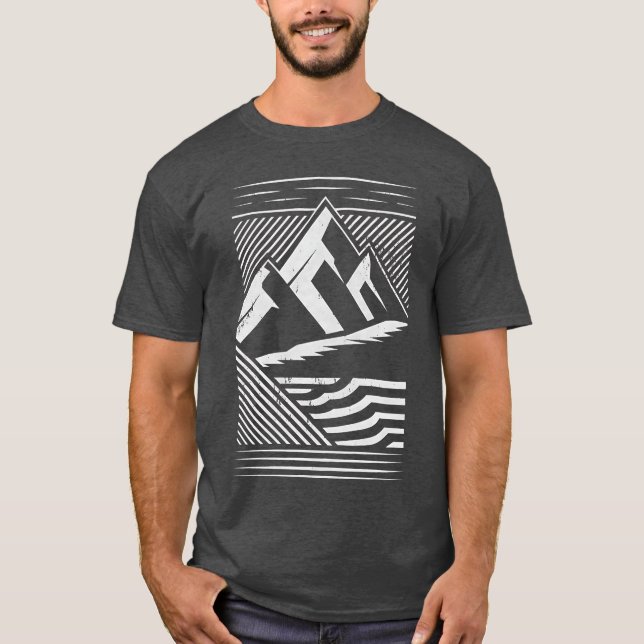 Mountain Stripes Outdoor T-Shirt (Front)