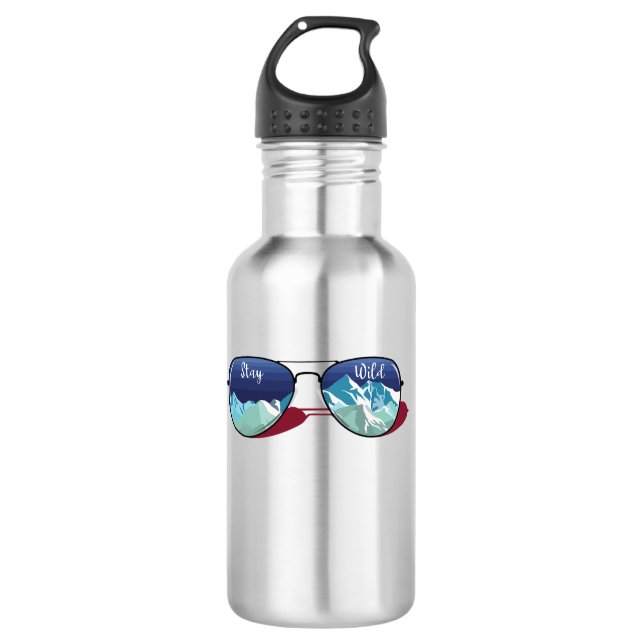 Mountain sun glasses 710 ml water bottle (Front)