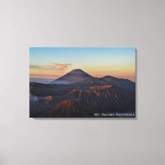 Mountain Sunrise Dawn Landscape Photo Indonesia Canvas Print