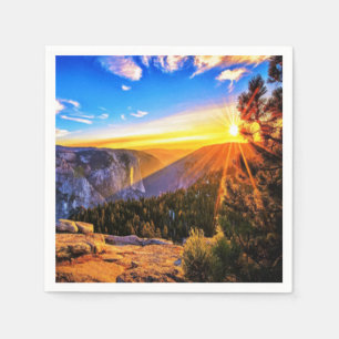 Mountain Sunrise photo Napkin
