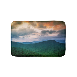 Mountain Sunset Bath Mat