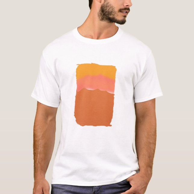 Mountain Sunset Burnt Orange T-Shirt (Front)
