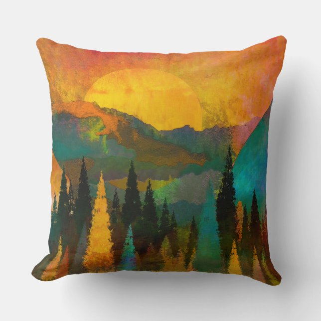 Mountain Sunset Cushion (Front)