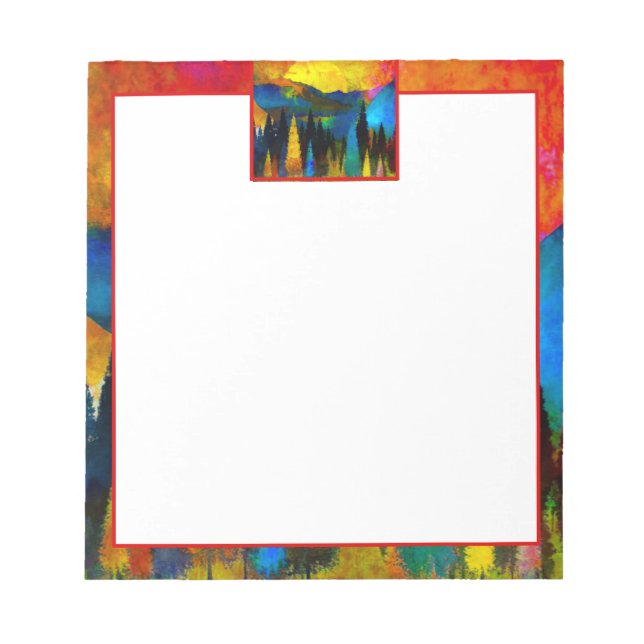 Mountain sunset  notepad (Front)