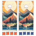 Mountain Sunset Personalised Family Name