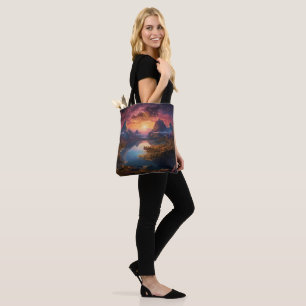 Mountain Symphony: A Harmonious Blend of Colors Tote Bag