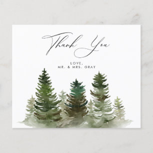 Mountain Thank You Card Budget