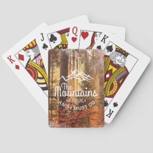 Mountain-Themed Playing Cards