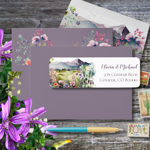Mountain Thyme Wildflower Return Address