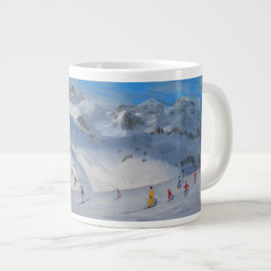 Mountain Tops Tignes 2009 Large Coffee Mug