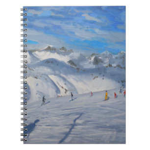 Mountain Tops Tignes 2009 Spiral Notebook
