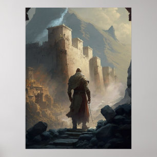 Mountain town siege poster