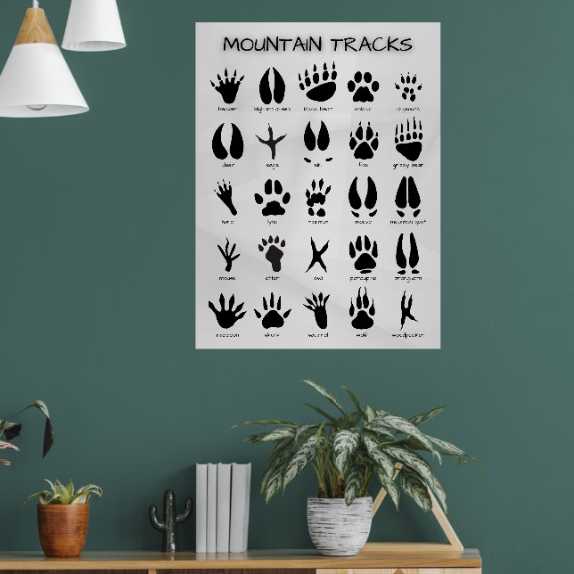 Mountain Tracks Poster (Living Room 1)