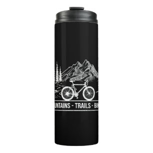 Mountain Trail Bikes - Cyclist Bike Rider Bicycle  Thermal Tumbler