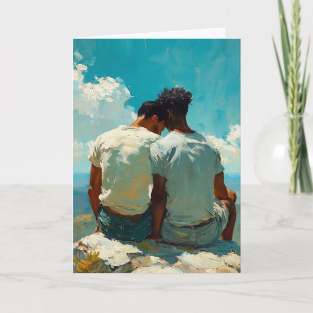 Mountain Trail Embrace Card (Front)