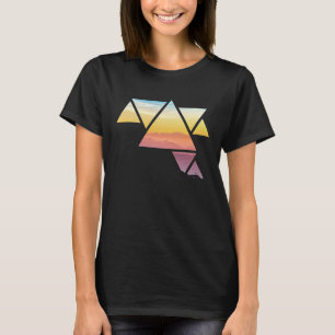Mountain Travel Gorgeous Abstract Hiking Prism Tri T-Shirt