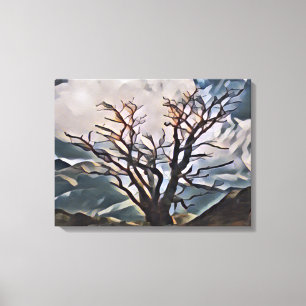 MOUNTAIN TREE    CANVAS PRINT
