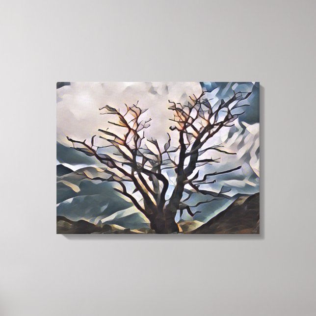 MOUNTAIN TREE    CANVAS PRINT (Front)