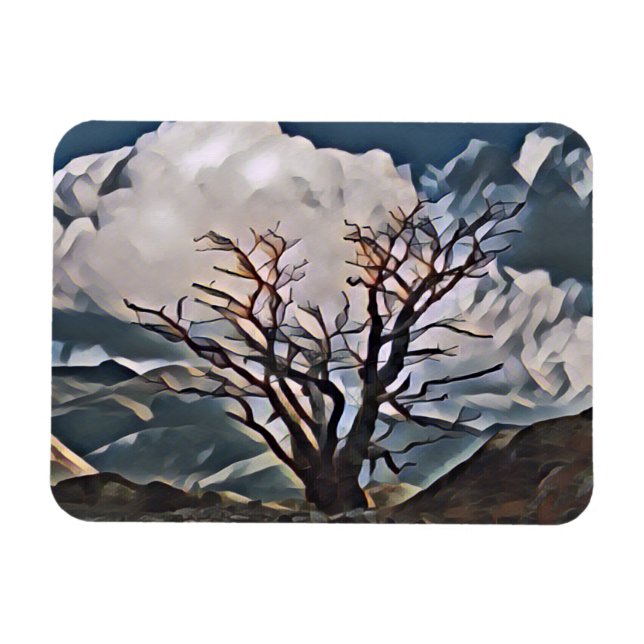 MOUNTAIN TREE  MAGNET (Horizontal)