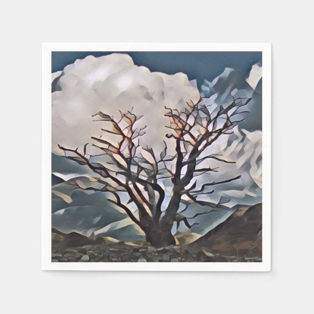 MOUNTAIN TREE   NAPKIN (Front)