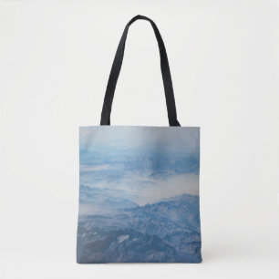 MOUNTAIN UNDER BLUE SKY AT DAYTIME TOTE BAG