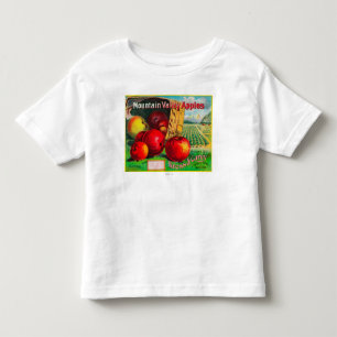 Mountain Valley Apple LabelHamilton, MT Toddler T-Shirt