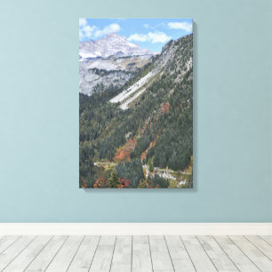 Mountain Valley Autumn Colour Landscape Canvas Print