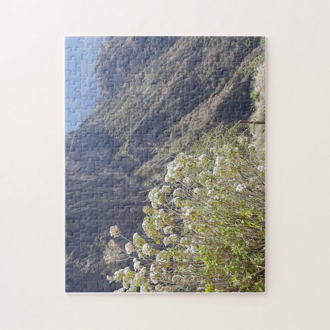Mountain Valley with Quiet Blooms Jigsaw Puzzle (Vertical)