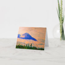 Mountain View Blank Note Card 