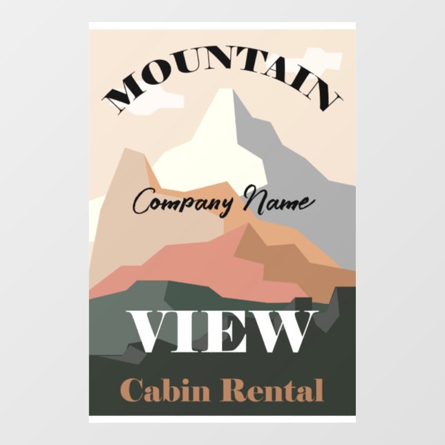 Mountain View Cabin Rental (Sheet)