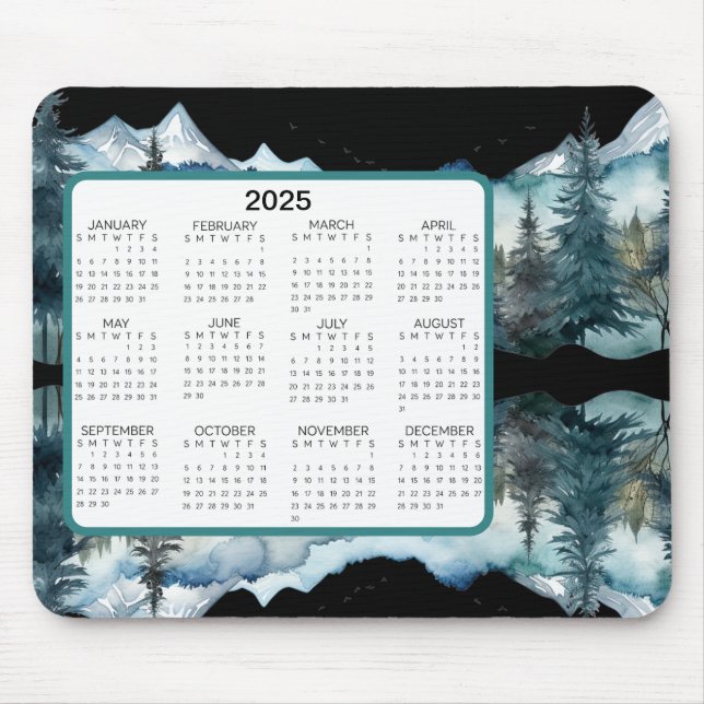 Mountain View Calendar Mouse Pad (Front)