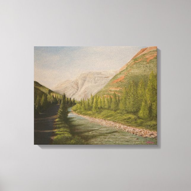 Mountain View Canvas Print (Front)