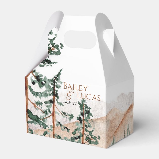 Mountain View Favour Boxes (Front Side)