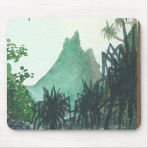 Mountain View From Kee'e Beach Mouse Pad