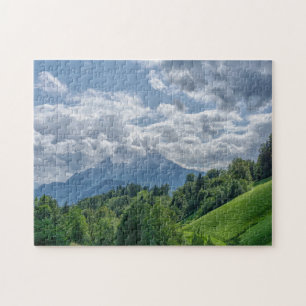 Mountain view in alps jigsaw puzzle