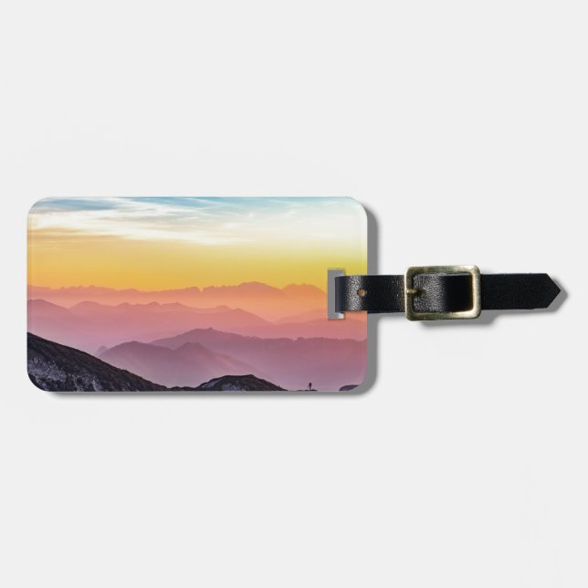 mountain view luggage tag (Front Horizontal)