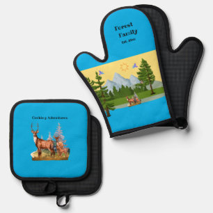 Mountain View  Oven Mitt & Pot Holder Set