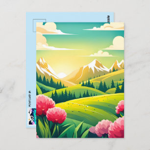 Mountain View, Postcrossing Postcard