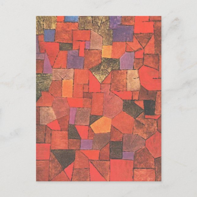 Mountain Village (Autumnal) by Paul Klee Postcard (Front)