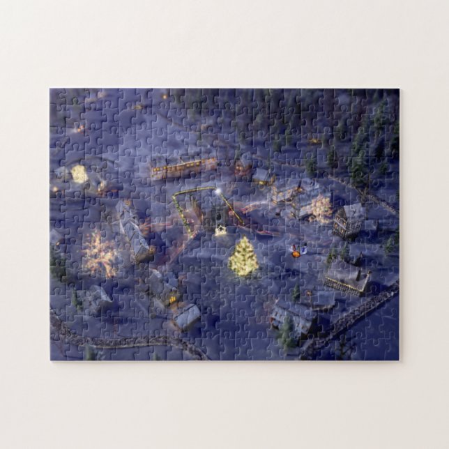 Mountain Village Christmas Puzzle (Horizontal)