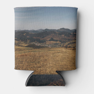 Mountain Village: Wildlife Environment Background Can Cooler