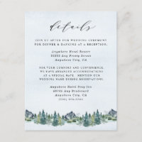 Mountain Watercolor Elegant Rustic Themed Wedding