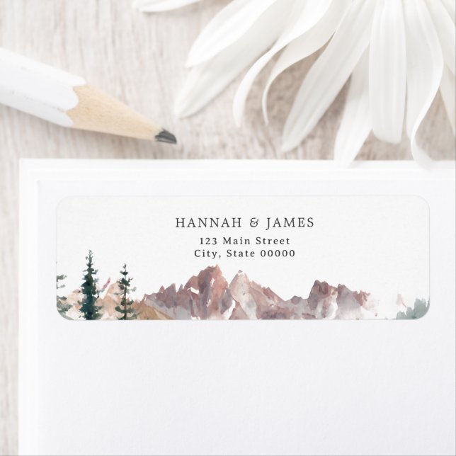 Mountain Watercolor Rustic Outdoor Wedding  (Insitu)