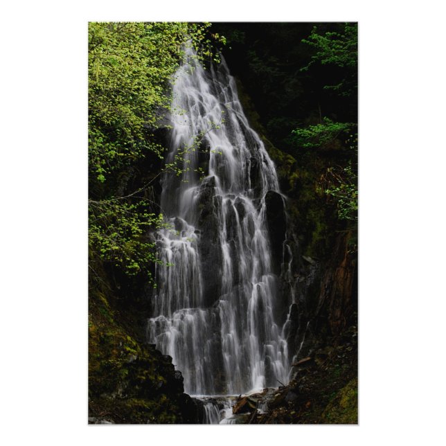 Mountain Waterfall Photo Print (Front)